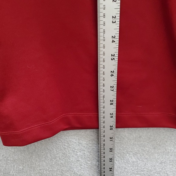 Nike Golf Men Polo Shirt Large Red Swoosh Logo Embroidered Short Sleeve Collar - Picture 5 of 10